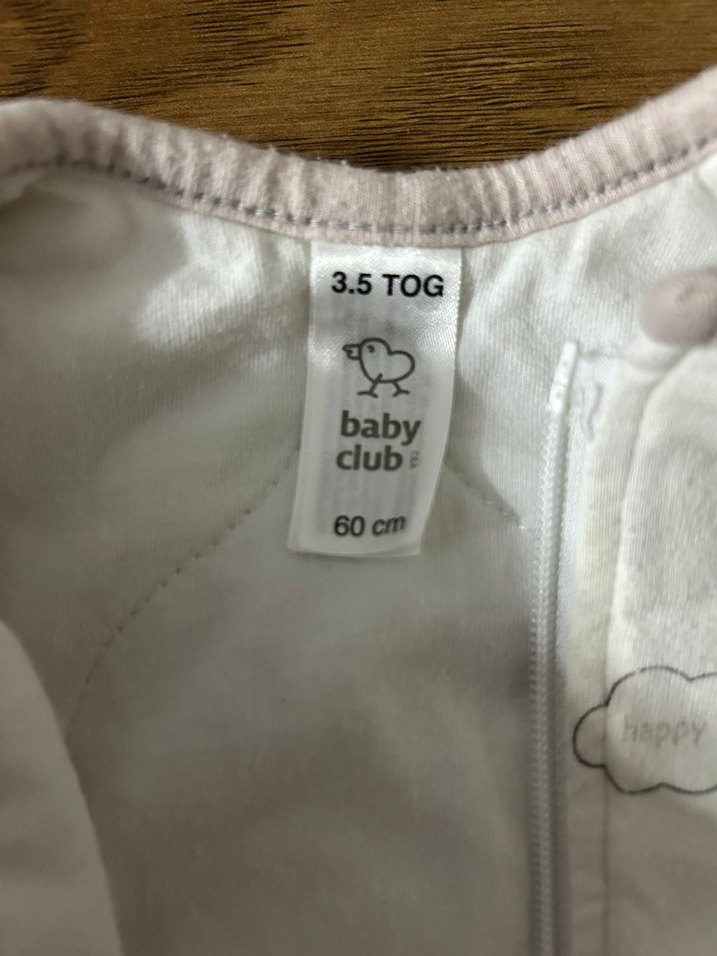 3.5 tog 60 cm Gri Bulut Desenli Uyku Tulumu - Görsel 2