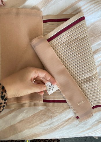 Bej Düz Desenli cırt cırtlı Korse - Görsel 2