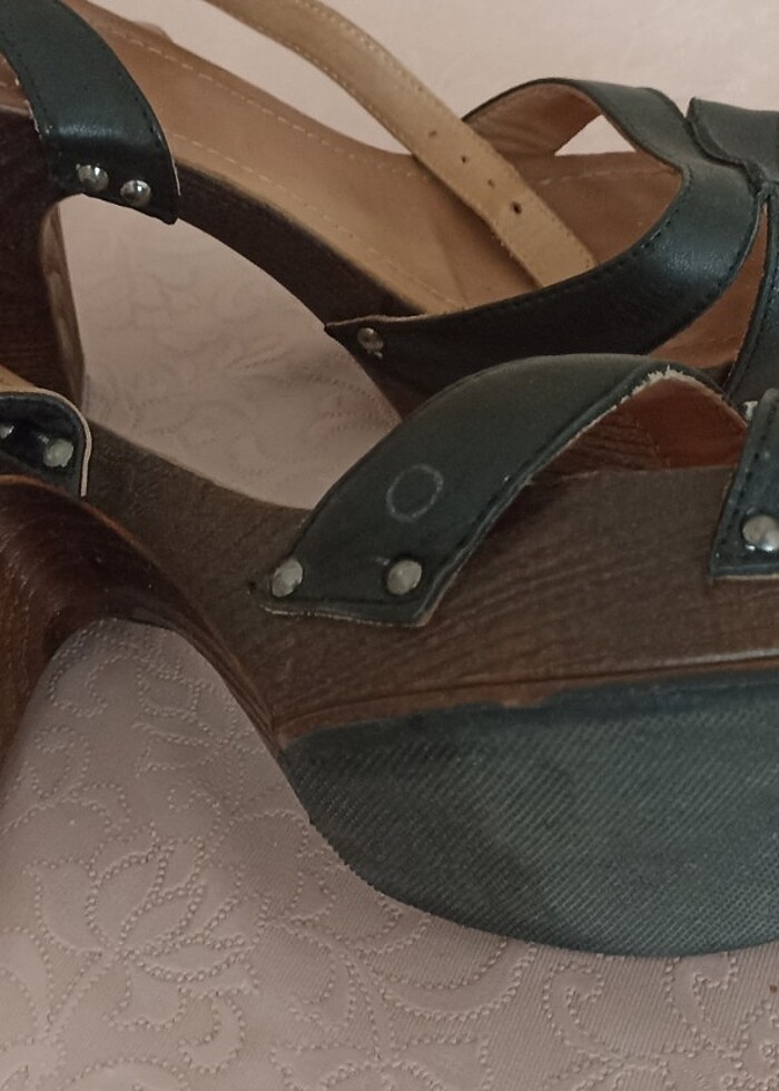 Greyder 40 numara siyah yüksek topuk - Görsel 2