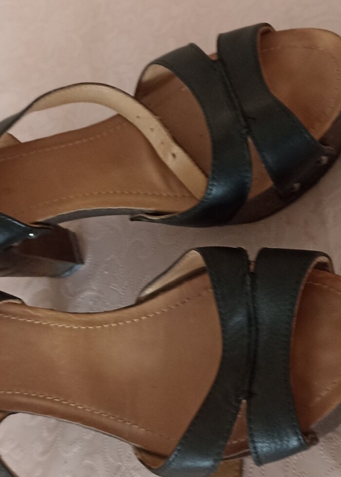 Greyder 40 numara siyah yüksek topuk - Görsel 3