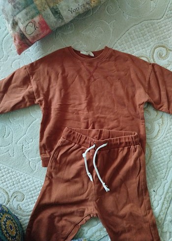 Kahverengi Basic Karyoka Detaylı Sweatshirt Takımı çiğit marka - Görsel 2