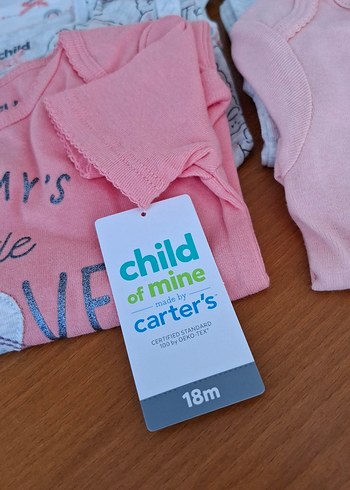 Carter's 18M 6 Adet Etiketli Body Zibin 12-18 Ay - Görsel 5