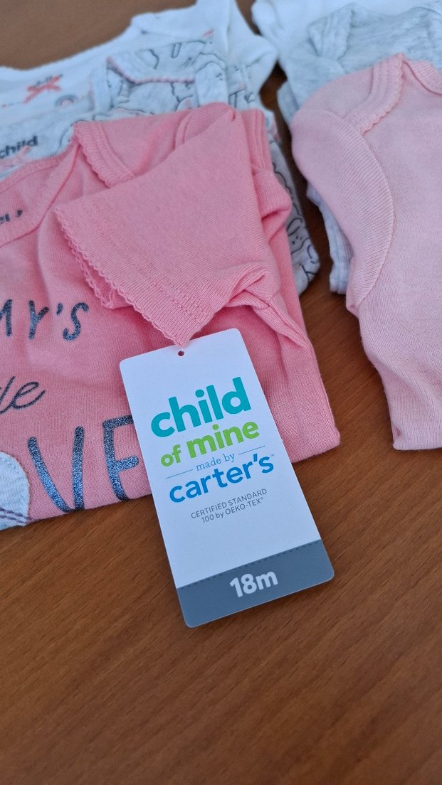 Carter's 18M 6 Adet Etiketli Body Zibin 12-18 Ay - Görsel 5