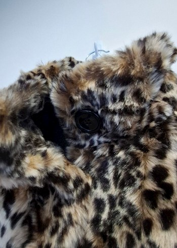 J2 Medium Leopar Desenli Kadın Suni Kürk Ceket - Görsel 7