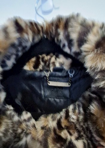 J2 Medium Leopar Desenli Kadın Suni Kürk Ceket - Görsel 4