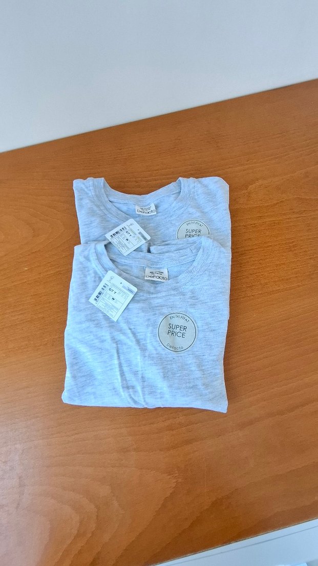 DeFacto 2Adet Gri Tisort 6 yas - Görsel 4