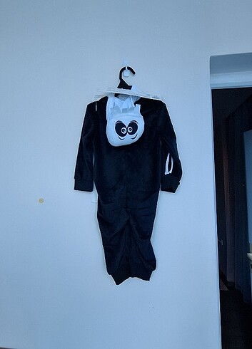 24-36 Ay Beden siyah Renk Peluş İskelet Takım 2T bedenli q8ay 2.5 yaş