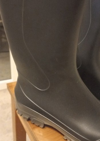 Siyah erkek Lastik Yağmur Çizmesi - Görsel 4
