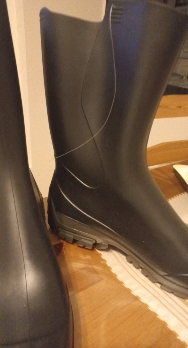 Siyah erkek  Lastik Yağmur Çizmesi - Görsel 3