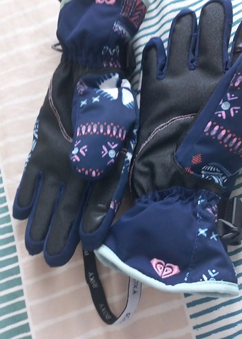 Kız Çocuk Lacivert Desenli Roxy Eldiven - Görsel 5