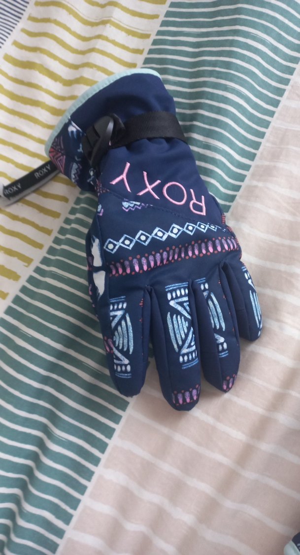 Kız Çocuk Lacivert Desenli Roxy Eldiven - Görsel 2