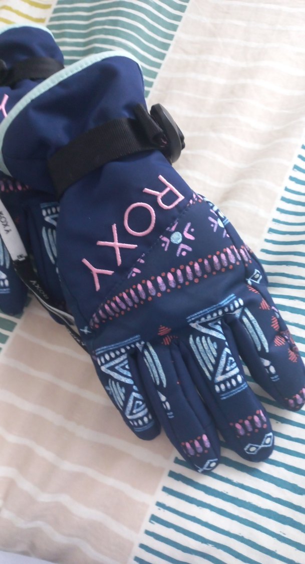 Kız Çocuk Lacivert Desenli Roxy Eldiven - Görsel 3