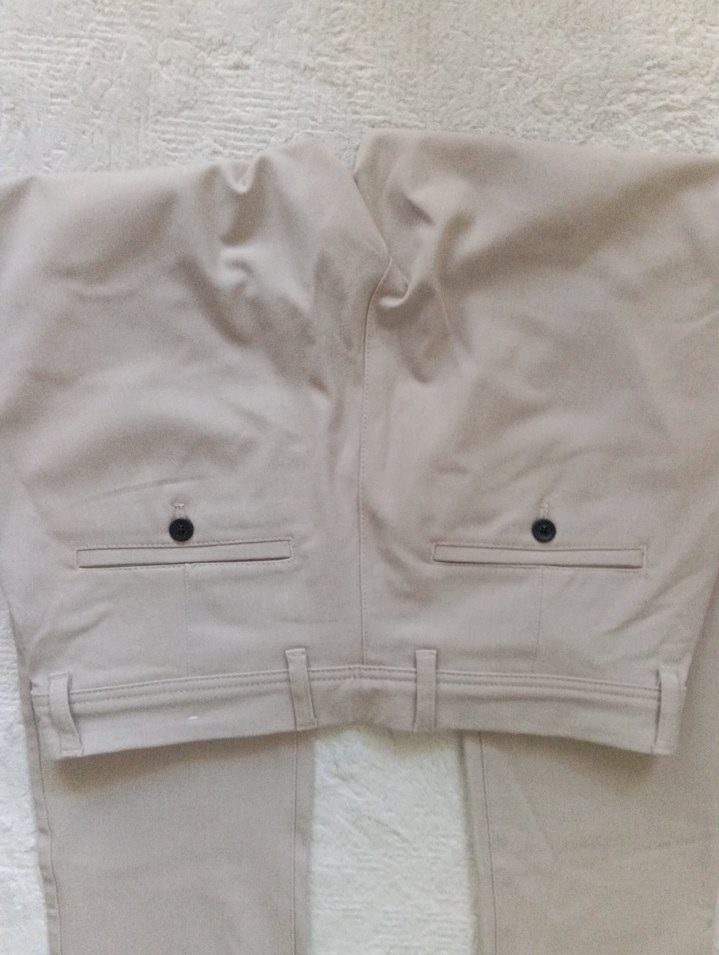 Zara Bej Düz Pantolon — görsel 3/4