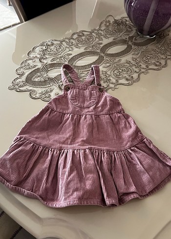 LC Waikiki Kız Çocuk Pembe Fırfırlı Askılı Elbise