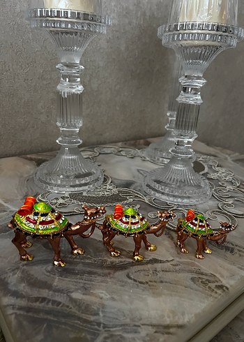  Beden camel Renk Camel Renkli Dekoratif Deve Biblo Seti
