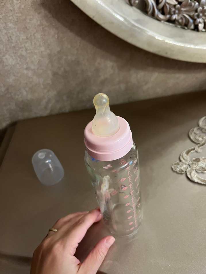 Pembe Desenli Bebek Biberonu - Görsel 3