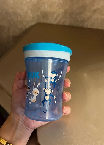 Mavi Bebek Biberonu ve Pipetli Bardak - Görsel 3