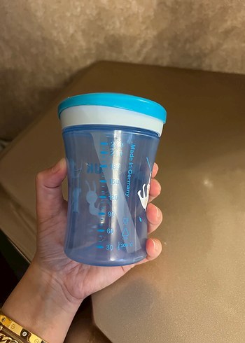 Mavi Bebek Biberonu ve Pipetli Bardak - Görsel 2