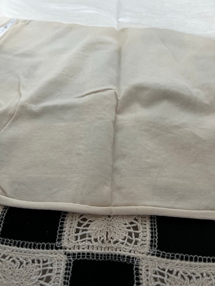 Gri Beyaz Kareli Örgü bluz - Görsel 5