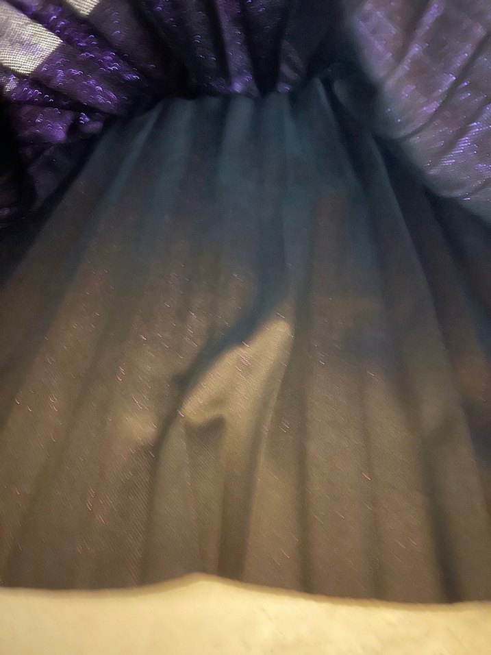 Mor Pilili Uzun Kadın Etek - Görsel 2