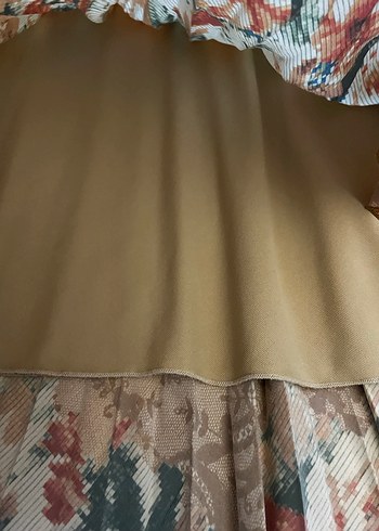 Çiçek Desenli Uzun Bohem Etek - Görsel 2