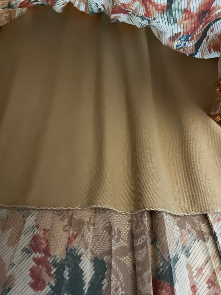 Çiçek Desenli Uzun Bohem  Etek - Görsel 2