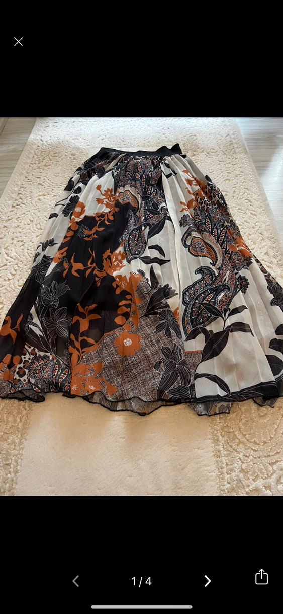 Bohem Desenli Uzun Kadın Etek - Görsel 2