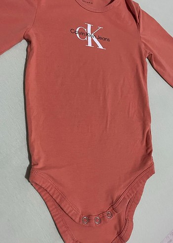 Kırmızı Uzun Kollu Bebek Body - Görsel 2
