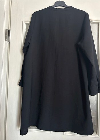 Siyah Düğmeli Uzun Kollu Hamile Bluzu - Görsel 4