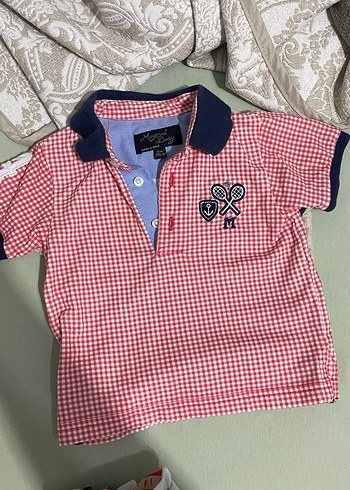 Kırmızı Erkek Çocuk Kısa Kollu Polo Tişört - Görsel 2