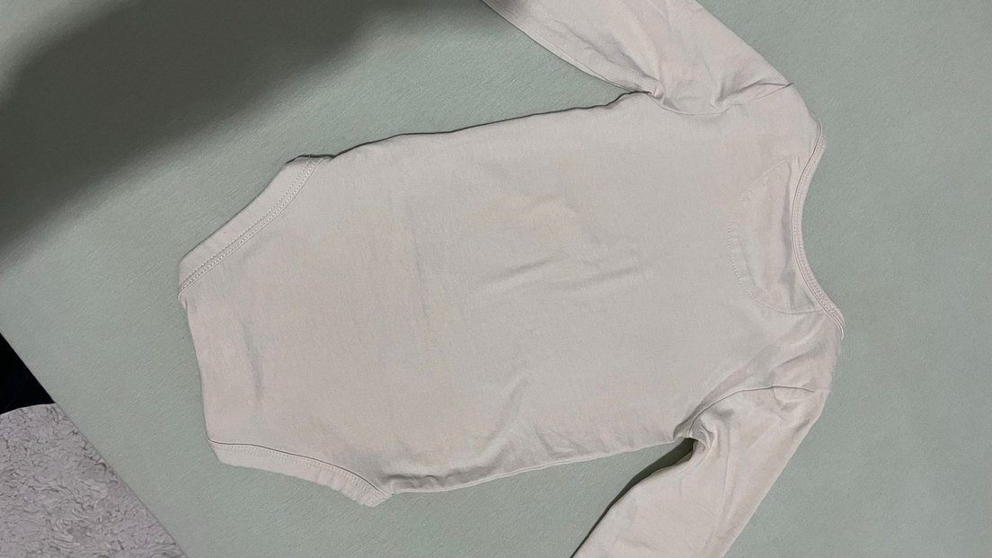 Calvin Klein Beyaz Uzun Kollu Bebek Body - Görsel 4