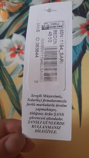 48 Beden Sarı elbise 
