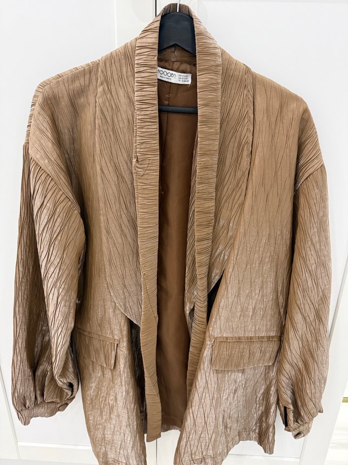 Bej Kadın Blazer Ceket - Görsel 2