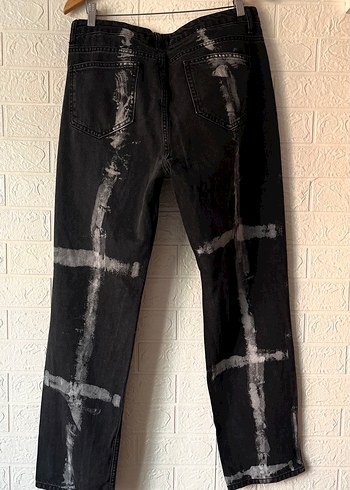 Gothic baskı erkek jean - Görsel 2