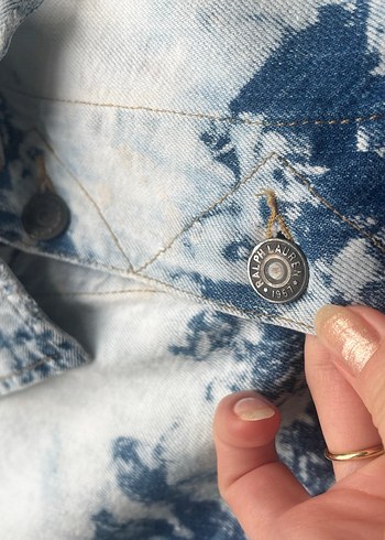 Ralph lauren Batik Desenli Denim Ceket - Görsel 7