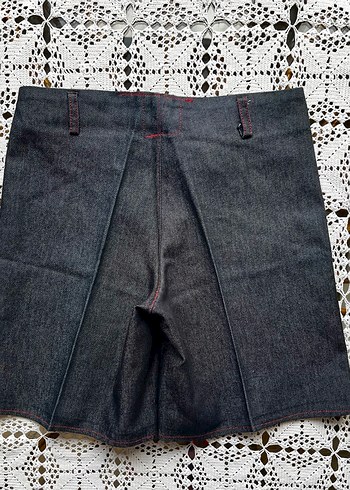 Vintage özel dikim kot şort - Görsel 5