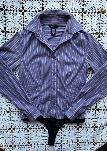 Y2k bodysuit gothic gömlek - Görsel 4