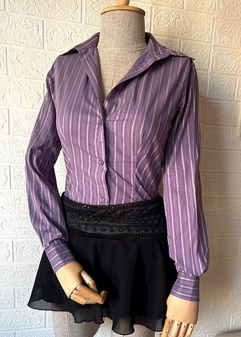 Y2k bodysuit gothic gömlek - Görsel 3