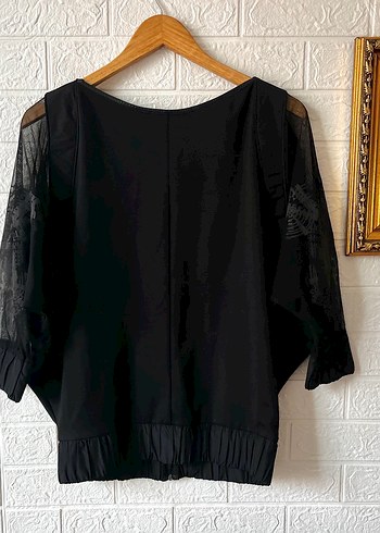 Siyah Mini Goth Kadın tül hırka - Görsel 3