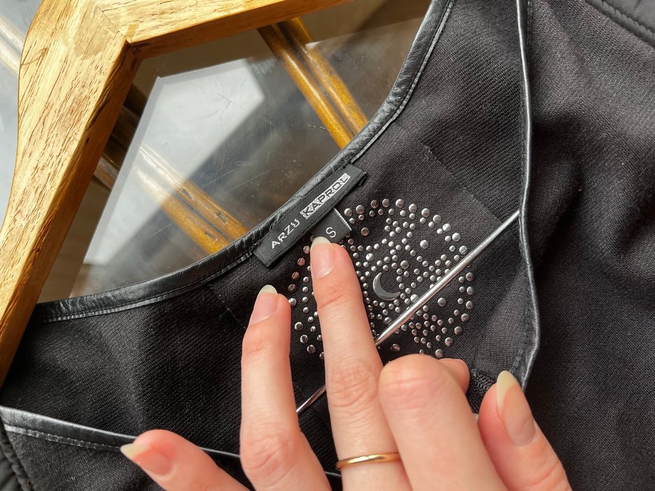 Siyah Mini Goth Kadın tül hırka - Görsel 4