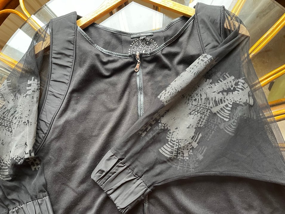 Siyah Mini Goth Kadın tül hırka - Görsel 5