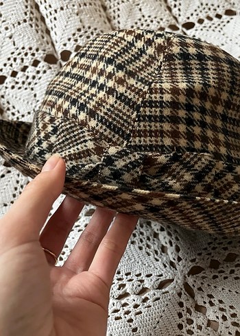 Vintage yün şapka kasket - Görsel 9