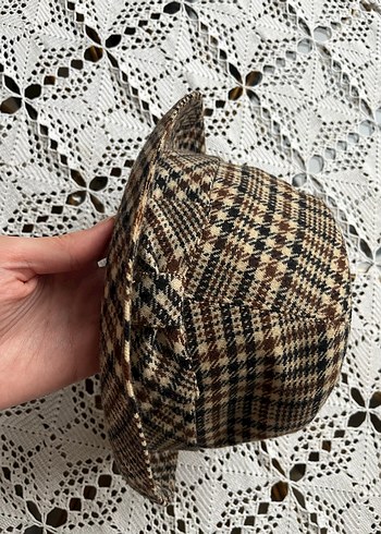 Vintage yün şapka kasket - Görsel 8