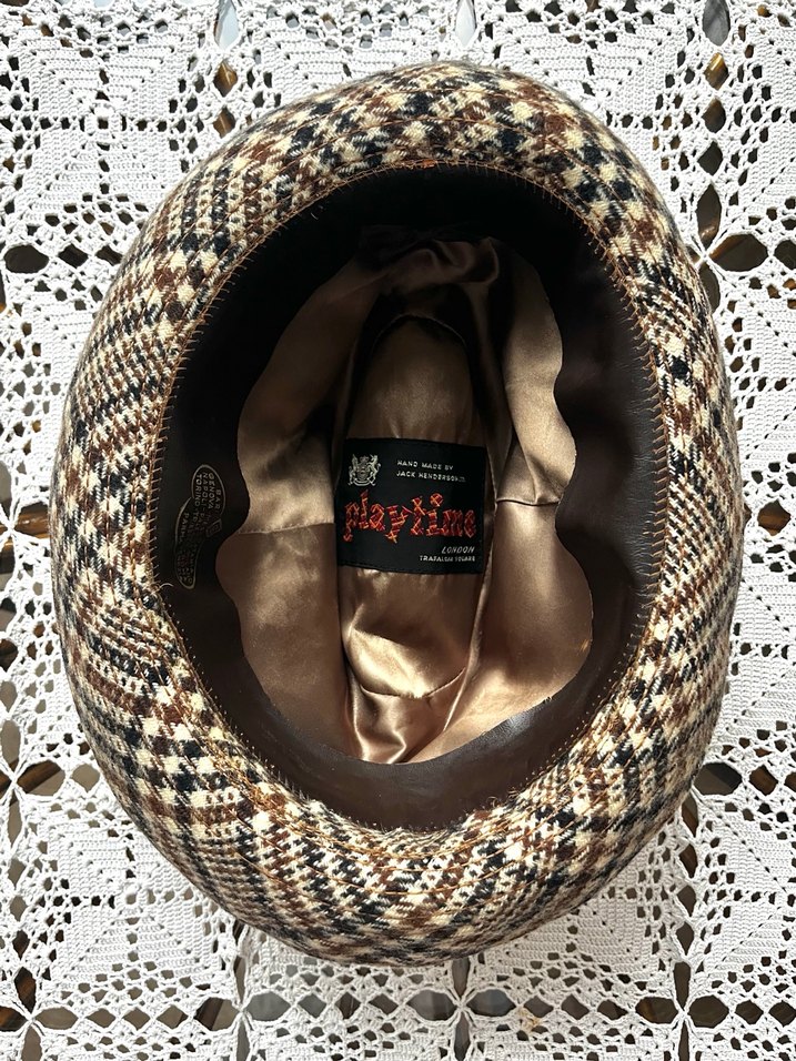 Vintage yün şapka kasket - Görsel 2