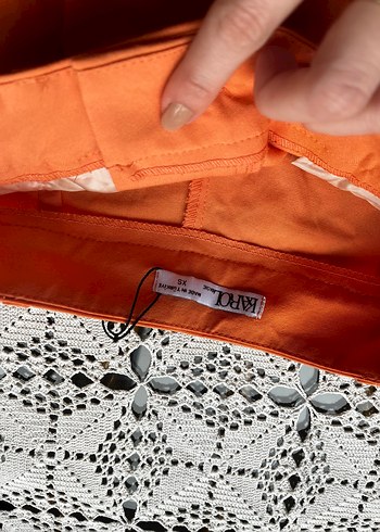 Turuncu palazzo pantolon - Görsel 6