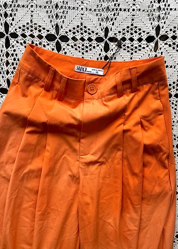 Turuncu palazzo pantolon - Görsel 4