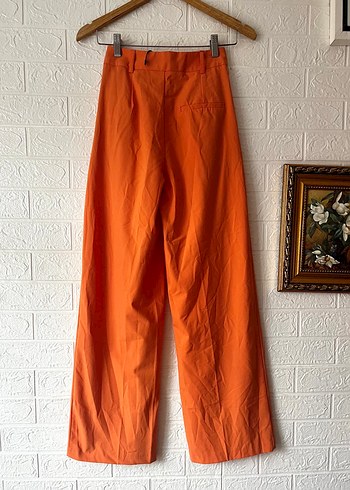 Turuncu palazzo pantolon - Görsel 3