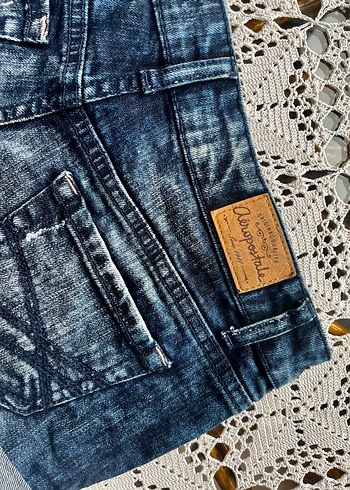 2000s düşük bel 0 beden kot şort - Görsel 6