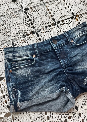 2000s düşük bel 0 beden kot şort - Görsel 2