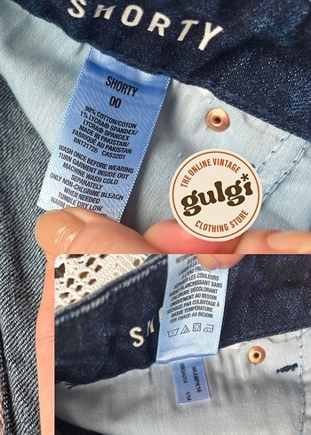 2000s düşük bel 0 beden kot şort - Görsel 4